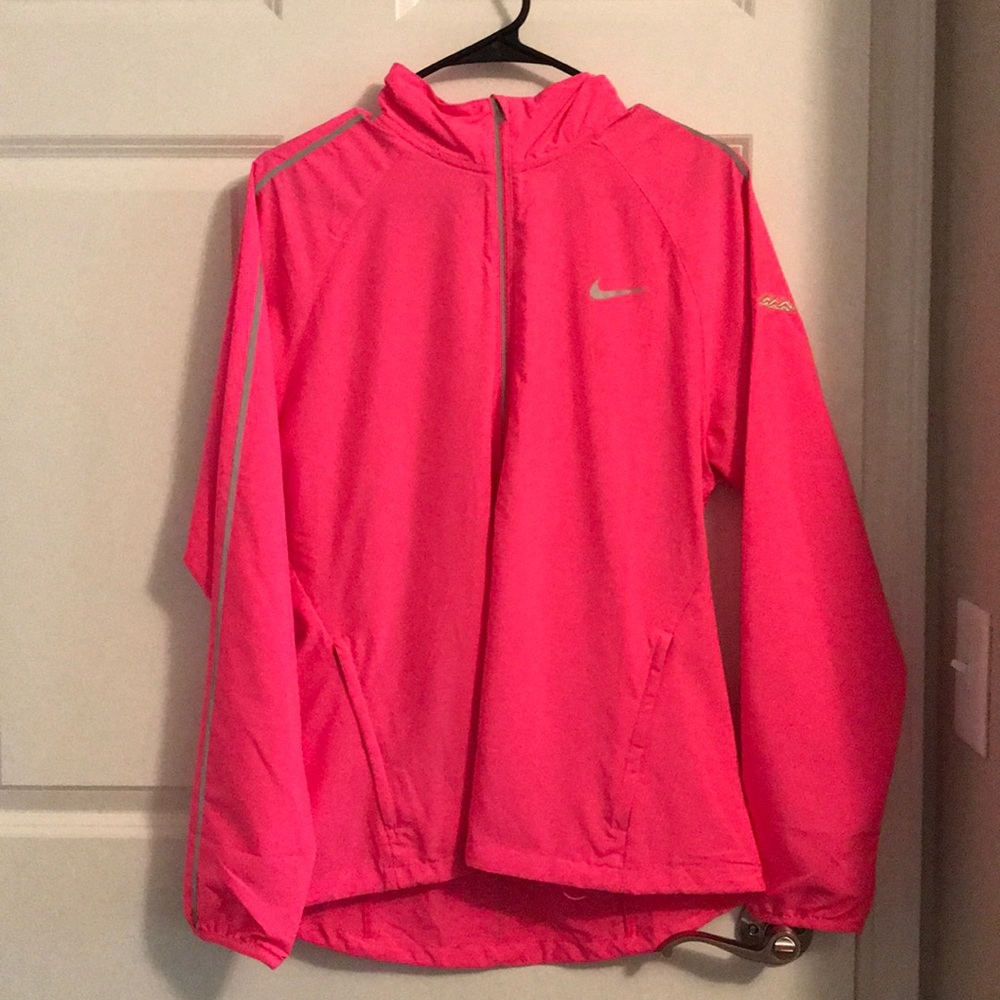 Pink Nike light weight jacket